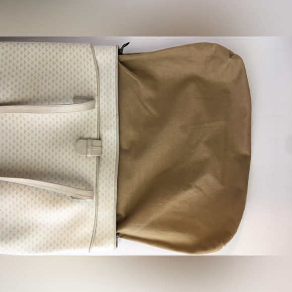 Vintage 1984 Liz Claiborne Leather & Coated Canvas Tote - Picture 11 of 11